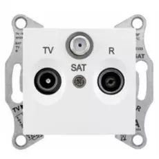 Розетка Schneider Electric SDN3501321 Sedna телевизионная TV/R/SAT оконечная 1дБ, в рамку (белая)