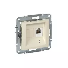 Розетка Schneider Electric SDN4101147 Sedna телефонная RJ11 в рамку, (бежевая)