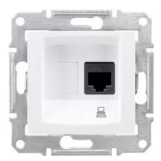Розетка Schneider Electric SDN4700121 Sedna компьютерная RJ45 категория 6, в рамку, UTP (белая)