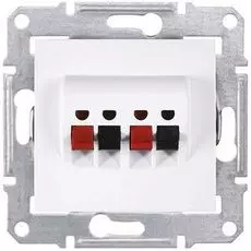 Розетка Schneider Electric SDN5400121 аудио двойная белая