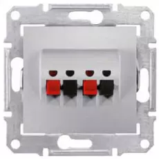 Розетка Schneider Electric SDN5400160 Sedna аудио 2-я, IP20 (алюминий)
