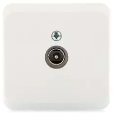 Розетка Schneider Electric TVA-002B Этюд TV единственная 0,7дБ, наружная, IP20 (белая)