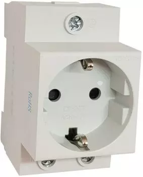 Розетка силовая на DIN-рейку CHINT 775001 AC 30-111 с заземл. Контактом