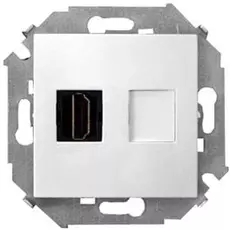 Розетка Simon 1591407-030 Simon 15 Белый HDMI, аудио/видео, v1.4, тип А