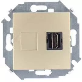 Розетка Simon 1591407-034 HDMI,шампань