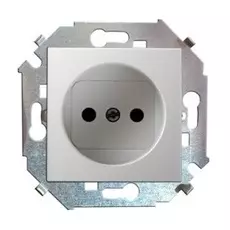 Розетка Simon 1591431-030 Simon 15 Белый б/з, 16А, 250В, винт.заж.