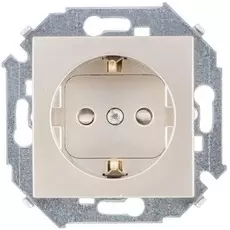 Розетка Simon 1591443-034 Simon 15 Шампань с/з, со шторками, 16А, 250В, винт.заж.