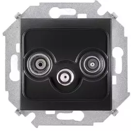 Розетка Simon 1591466-038 Simon 15 Графит R-TV-SAT одиночная, винт. зажим