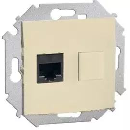 Розетка Simon 1591551-031 компьютерная RJ45 кат.5e (AMP), сл.кость