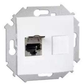 Розетка Simon 1591563-030 компьютерная RJ45 кат.6A (АМР, FTP), белый