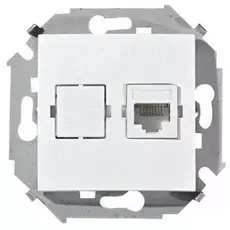 Розетка Simon 1591598-030 Simon 15 Белый компьютерная 1-ая RJ45 кат.5е