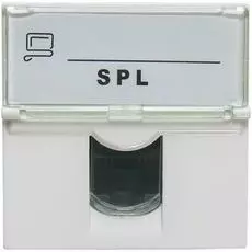 Розетка SPL 200007 информационная UTP 1хRJ45 45х45 cat5е