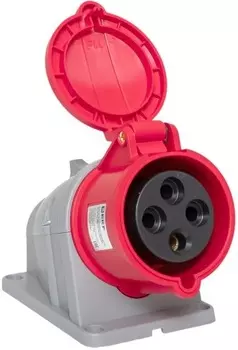 Розетка стационарная наружная EKF ps-124-32-380-PRO 124 3Р+РЕ 32А 380В IP44 PROXIMA