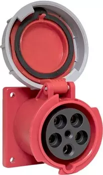 Розетка стационарная внутренняя EKF ps-3352-63-380 3352 3Р+РЕ+N 63А 380В IP67