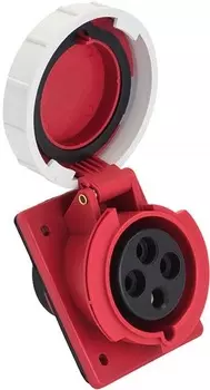 Розетка стационарная внутренняя EKF ps-4142-16-380 угловая 4142 3Р+РЕ 16А 380В IP67