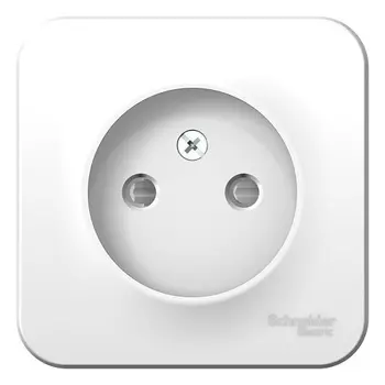 Розетка Schneider Electric BLNRA001111 б/з со шторками 16А, 250В, изолир. пластина (белый) наруж