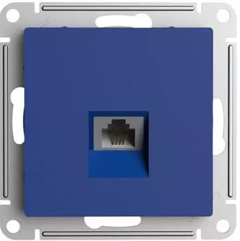 Розетка телефонная Systeme Electric ATN001181 ATLASDESIGN РОЗЕТКА телефонная RJ11, механизм, АКВАМАРИН