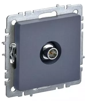 Розетка телевизионная оконечная IEK BR-A10-O-K35 BRITE РТВ11-0-БрМ Маренго
