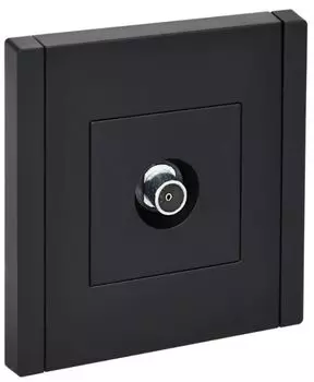 Розетка телевизионная оконечная IEK FP-A10-O-K02 FORTE&PIANO FP128 черная
