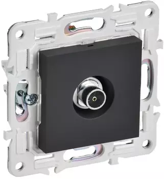 Розетка телевизионная оконечная IEK SK-A10-O-K53 SKANDY SK-A12G Графит