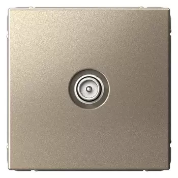 Розетка телевизионная оконечная Systeme Electric GAL000591 ArtGallery 1DB, механизм, Шампань