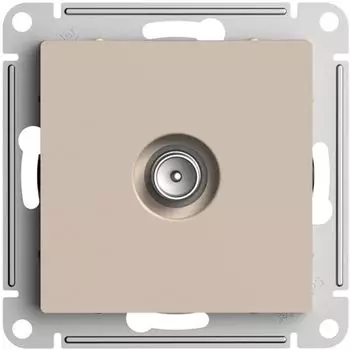 Розетка телевизионная Systeme Electric ATN001293 AtlasDesign коннектор, механизм, песочный