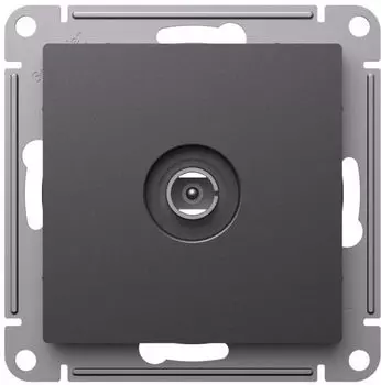 Розетка телевизионная Systeme Electric ATN001493 AtlasDesign коннектор, механизм, базальт