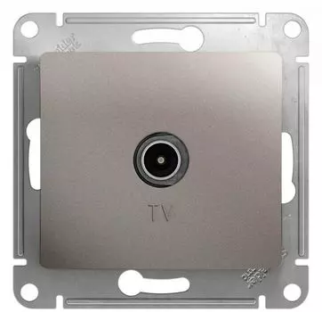 Розетка телевизионная Systeme Electric GSL001293 Glossa коннектор, механизм, платина
