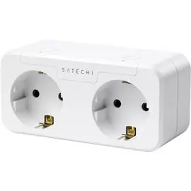 Розетка умная Satechi Homekit Dual Smart Outlet ST-HK2OAW-EU white