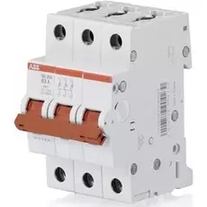 Рубильник ABB 2CDD283101R0025 3P 25A рычаг крас.