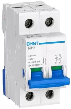 Рубильник CHINT 398041 NH4 2P 63А (DB)