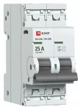 Рубильник EKF S63225 2P 25А ВН-63N PROxima