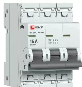 Рубильник EKF S63316 3P 16А ВН-63N PROxima