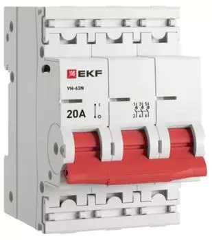 Рубильник EKF S63320 3P 20А ВН-63N PROxima