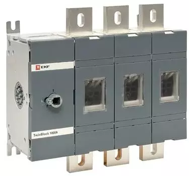 Рубильник EKF tb-s-1000-3p 1000A 3P без рукоятки управления TwinBlock