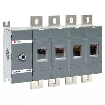 Рубильник EKF tb-s-1250-4p 1250A 4P без рукоятки управления TwinBlock