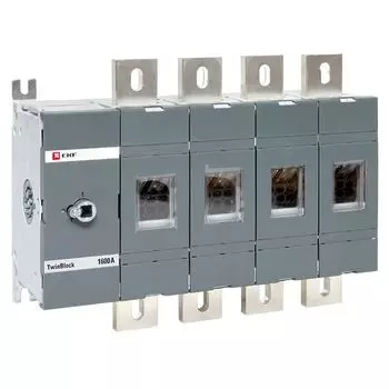 Рубильник EKF tb-s-1600-4p 1600A 4P без рукоятки управления TwinBlock