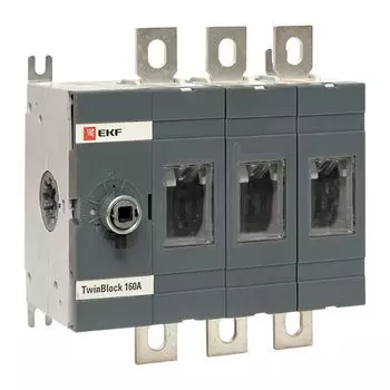 Рубильник EKF tb-s-160-3p 160A 3P без рукоятки управления TwinBlock