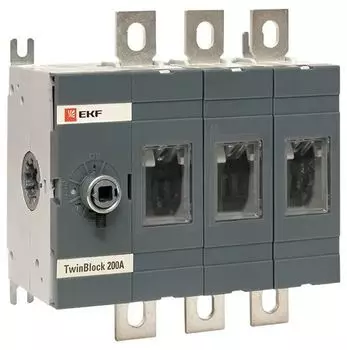 Рубильник EKF tb-s-200-3p 200A 3P без рукоятки управления TwinBlock