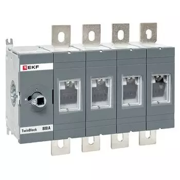 Рубильник EKF tb-s-800-4p 800A 4P без рукоятки управления TwinBlock