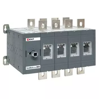 Рубильник EKF tb-s-800-4p-rev 800A 4P реверсивный без рукоятки управления TwinBlock