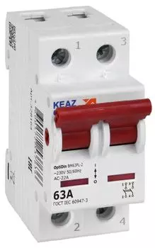 Рубильник КЭАЗ 328164 OptiDin BM63PL-263-УХЛ3