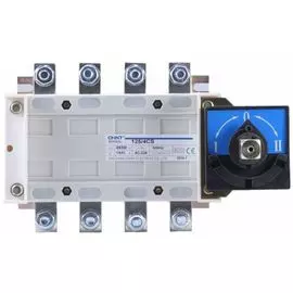 Рубильник перекидной CHINT 393376 3п NH40-630/3CS 630А 3 полож. I-0-II стандарт. рукоятка управ.