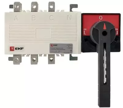 Рубильник-переключатель EKF pscs-100-3 100A 3P c рукояткой управления для прямой установки PowerSwitch