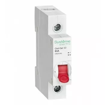 Рубильник Systeme Electric C9S16163 City9 Set 1P 63А 230В