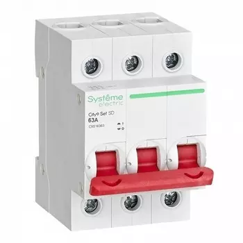 Рубильник Systeme Electric C9S16363 City9 Set 3P 63А 400В