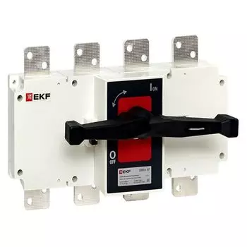 Рубильник-выключатель EKF psds-1000-4 1000A 4P c рукояткой управления для прямой установки PowerSwitch
