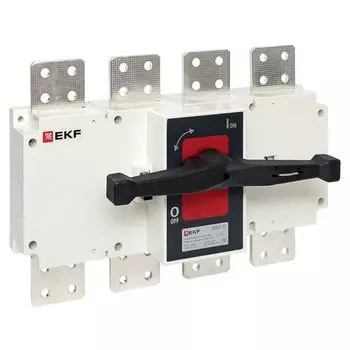 Рубильник-выключатель EKF psds-1600-4 1600A 4P c рукояткой управления для прямой установки PowerSwitch