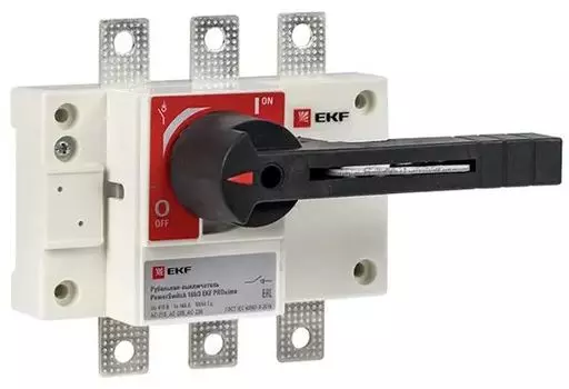 Рубильник-выключатель EKF psds-160-3 160A 3P c рукояткой управления для прямой установки PowerSwitch