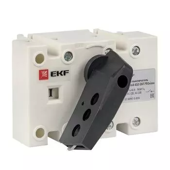 Рубильник-выключатель EKF psds-63-3 63A 3P c рукояткой управления для прямой установки PowerSwitch